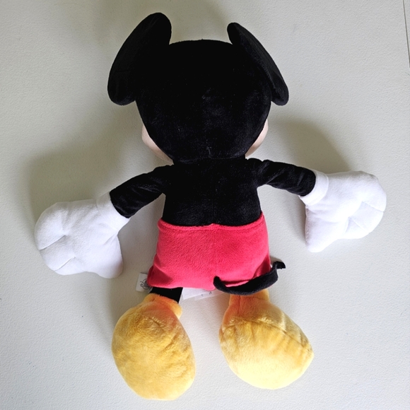 Disney Mickey Mouse Soft Plush Toy 18'' Black Red Yellow Stuffed Animal - Picture 15 of 15